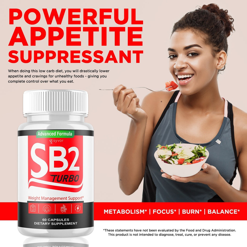 (3 Pack) SB2 Turbo Pills Advanced Energy & Fitness Supplement Sb2Turbo 180 Caps