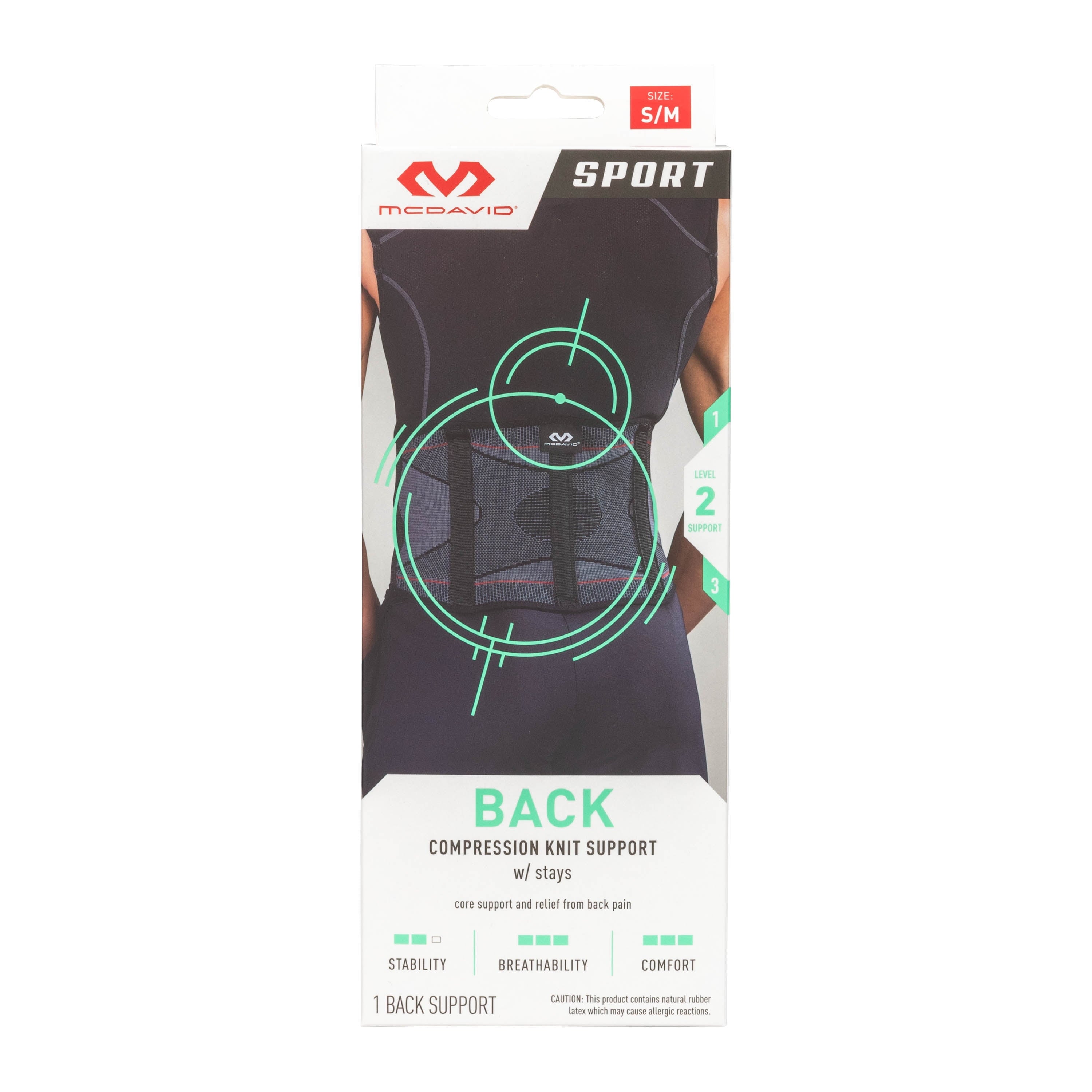Back Compression Knit Supp S/M