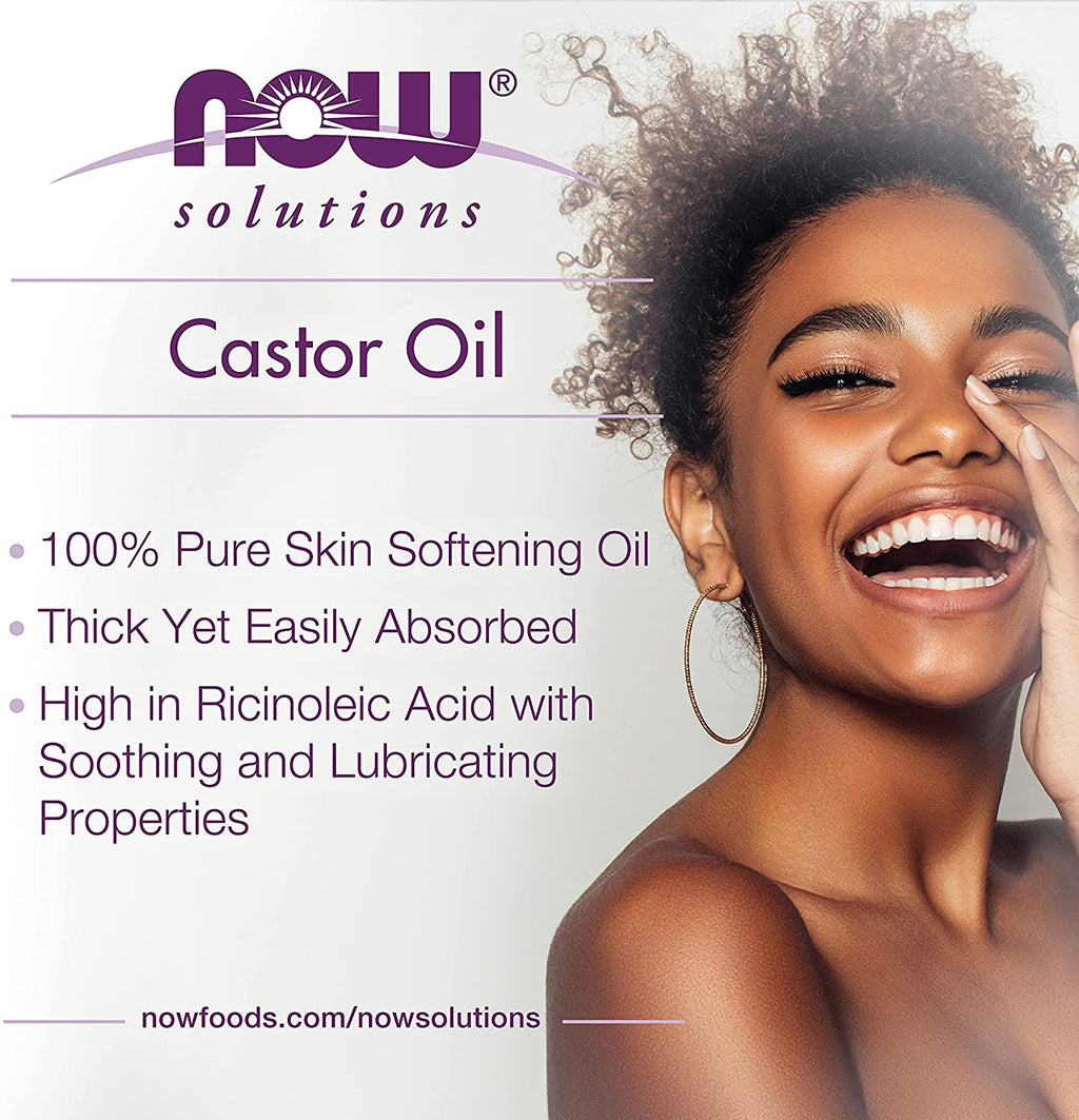 100% Pure Castor Oil - Versatile Skin Care and Multi-Purpose Softener, 16 Ounces