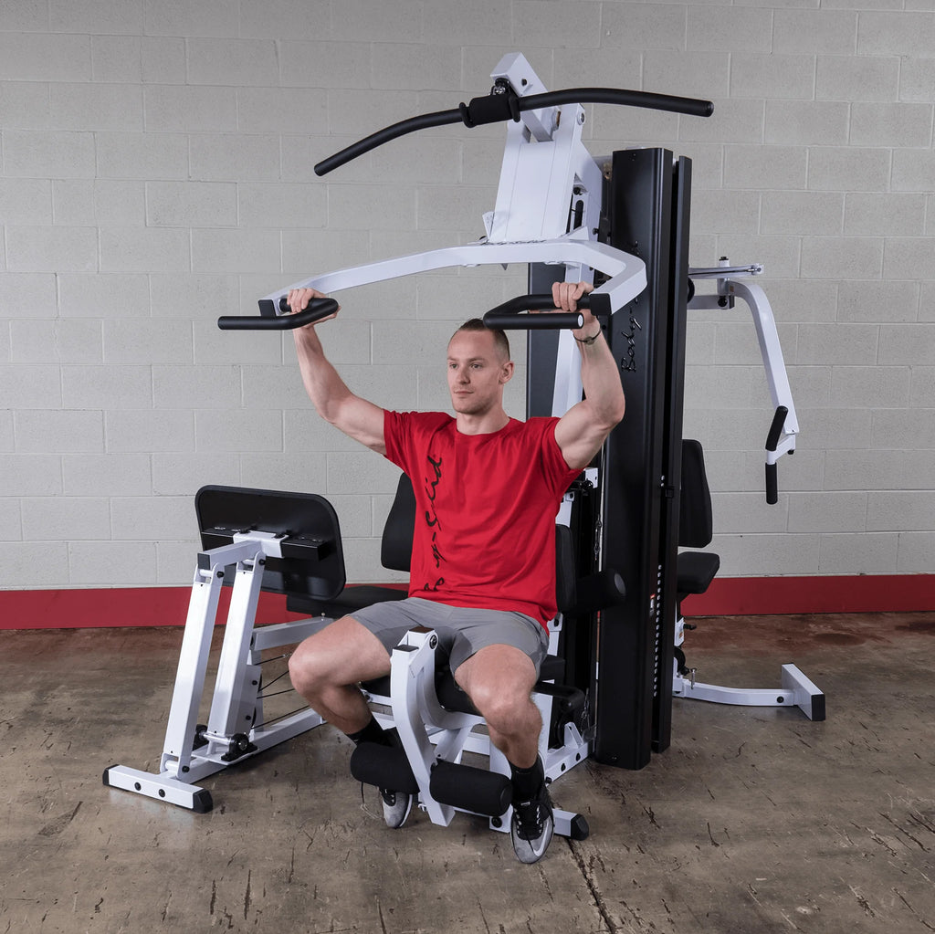 Body-Solid EXM3000LPS Commercial Double Stack Gym - Three-Station Fitness System