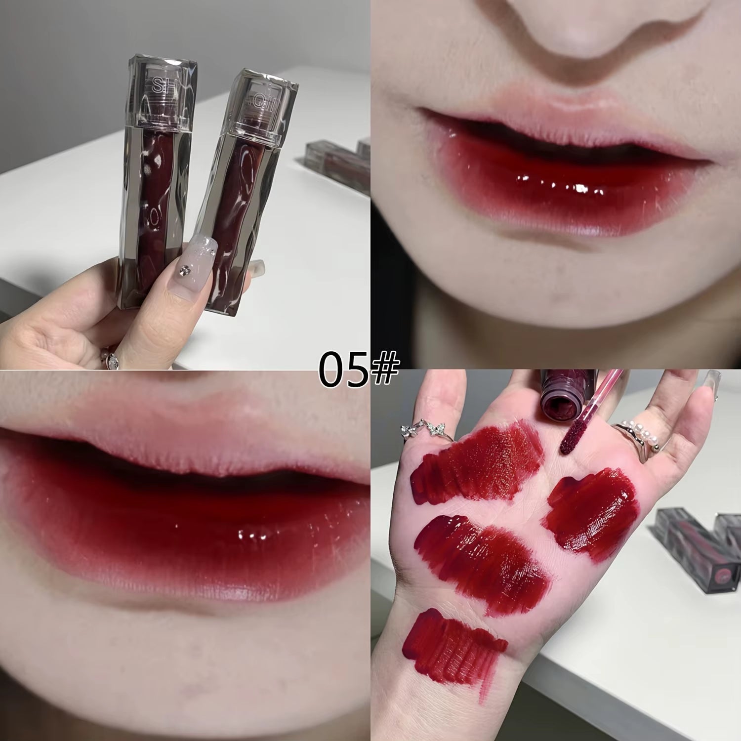 Bear Mirror Lip Glaze - Long-Lasting, Hydrating Liquid Lipstick with a Luxurious Glossy Finish