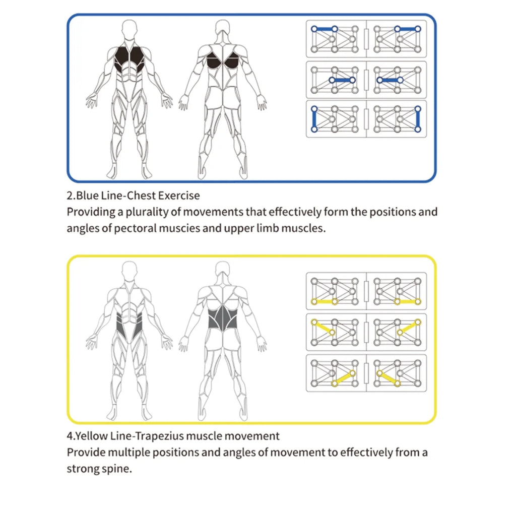 9-in-1 Push-Up Rack Board System for Comprehensive Fitness Training