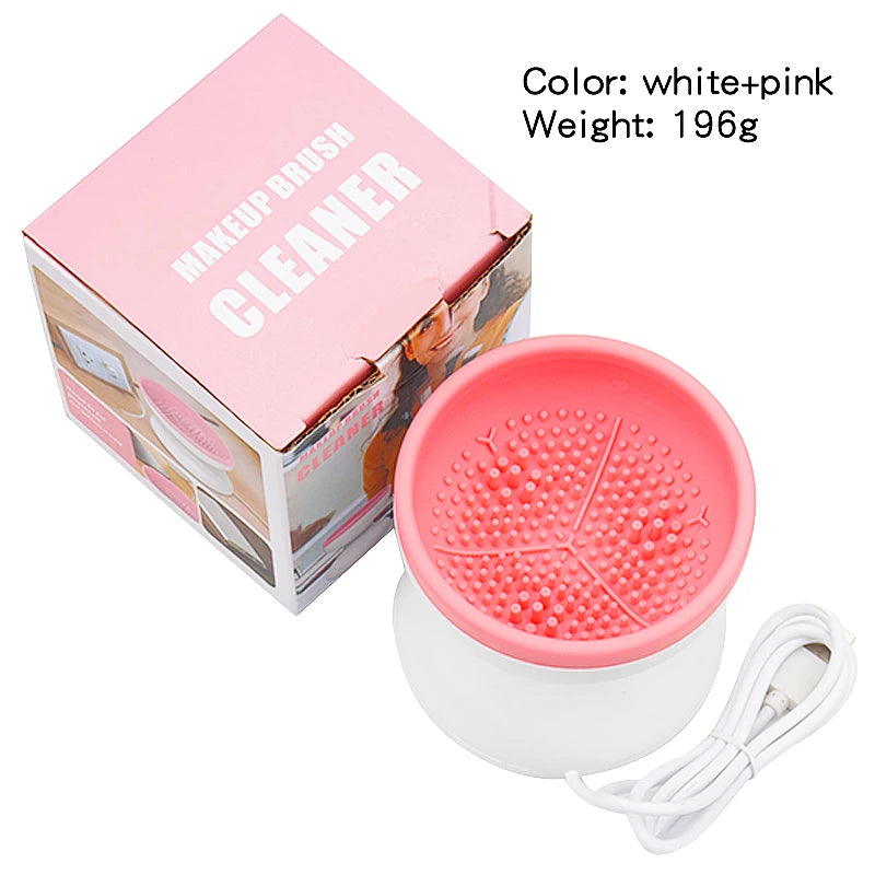 Portable Electric Makeup Brush Cleaner and Dryer with Silicone Technology