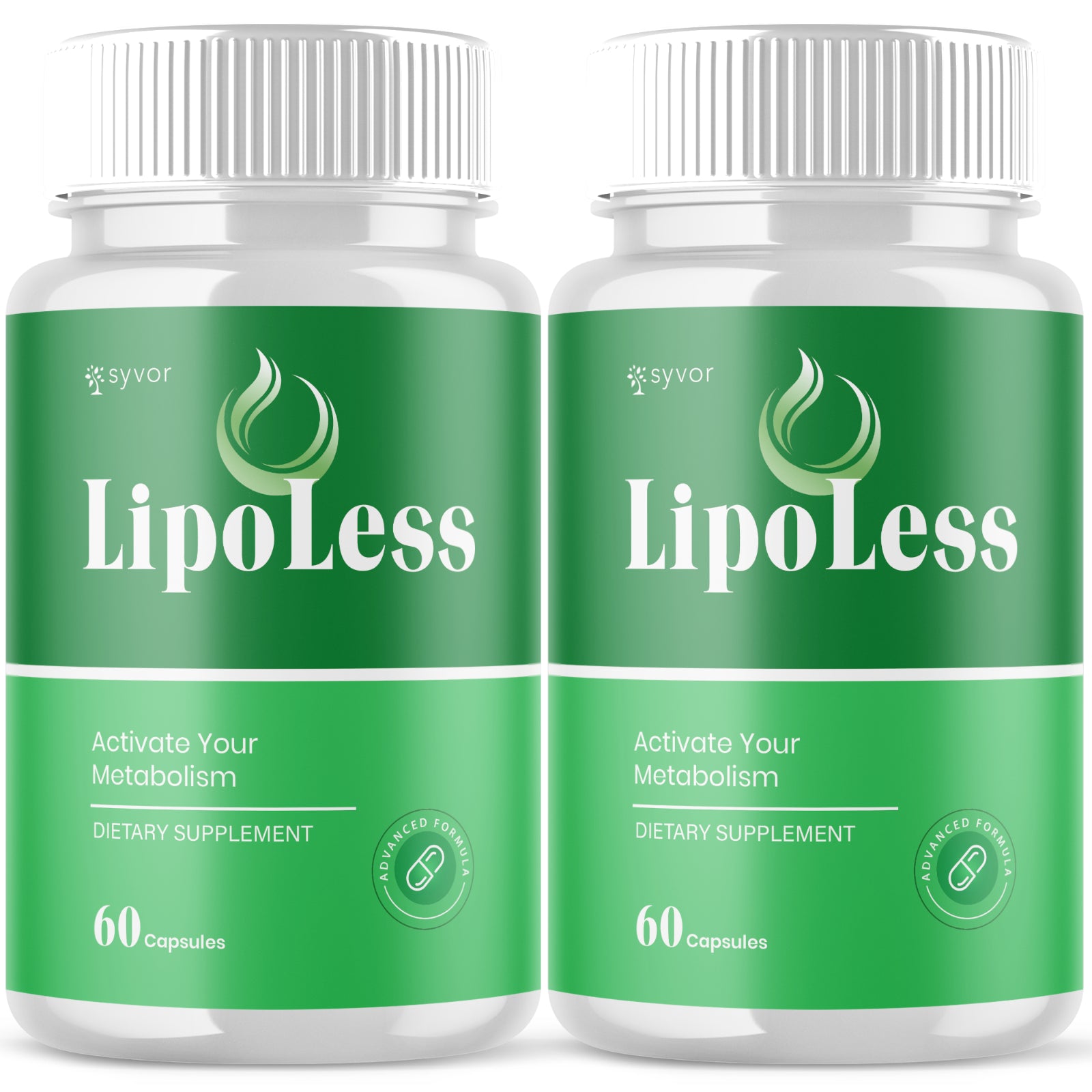 (2 Pack) Lipo Less Advanced Energy & Fitness Supplement Lipoless 120 Capsules