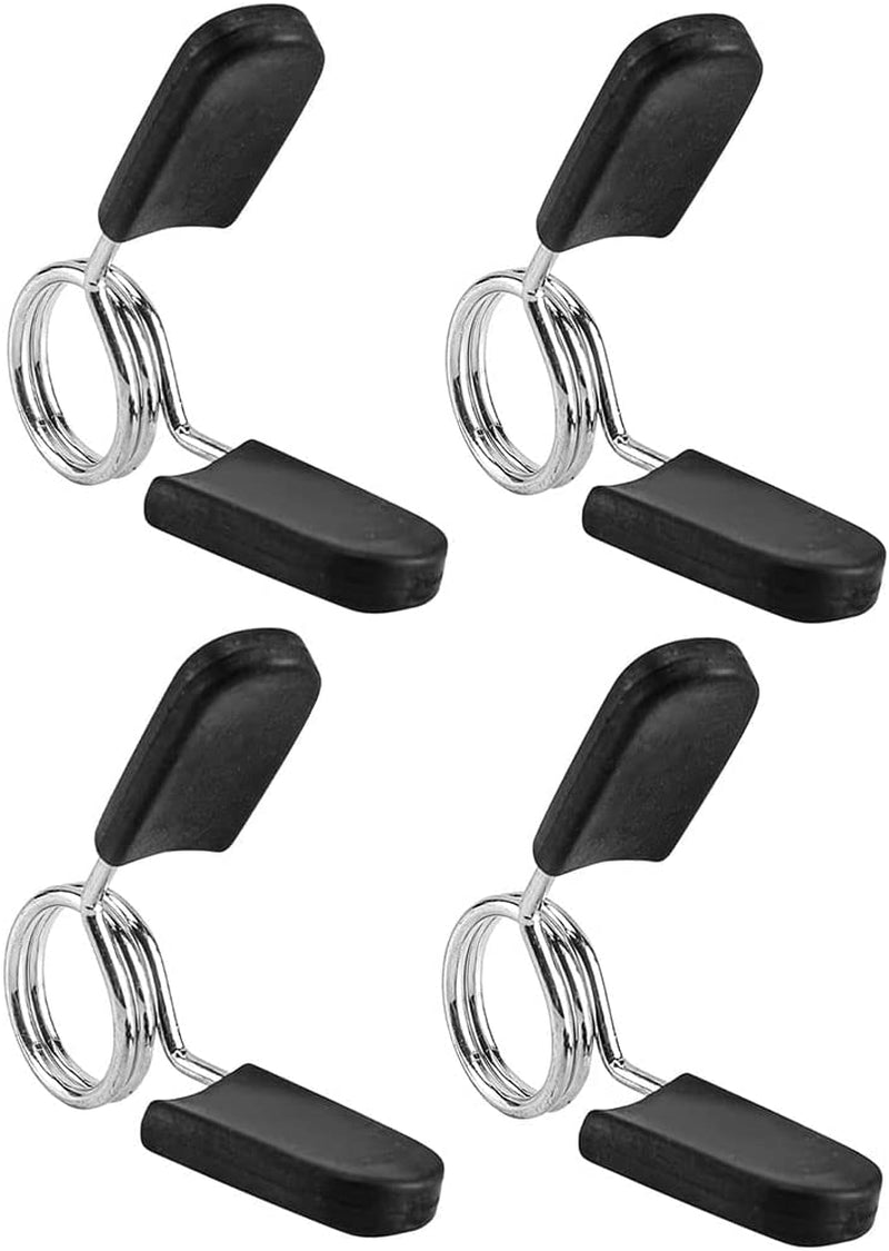 1-Inch Barbell Clamps and Dumbbell Spring Clips for Standard Weight Bars - Durable Locking Collars for Strength Training and Fitness Equipment