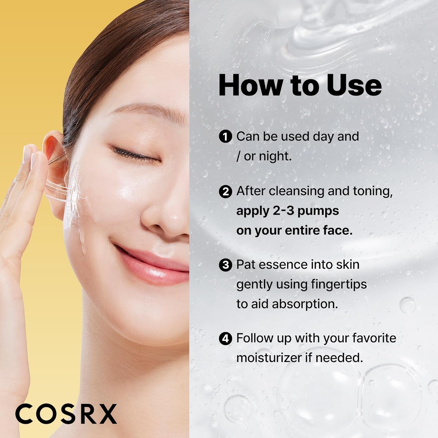 Snail Mucin 96% Repairing and Hydrating Serum for Dull Skin and Fine Lines, 100ml, Korean Skincare