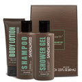 Men's Grooming Gift Set: 3-Piece Hygiene Kit with Sandalwood Body Wash, Lotion, and Shampoo - Perfect for Father's Day, Birthdays, and Christmas for Boyfriends and Husbands