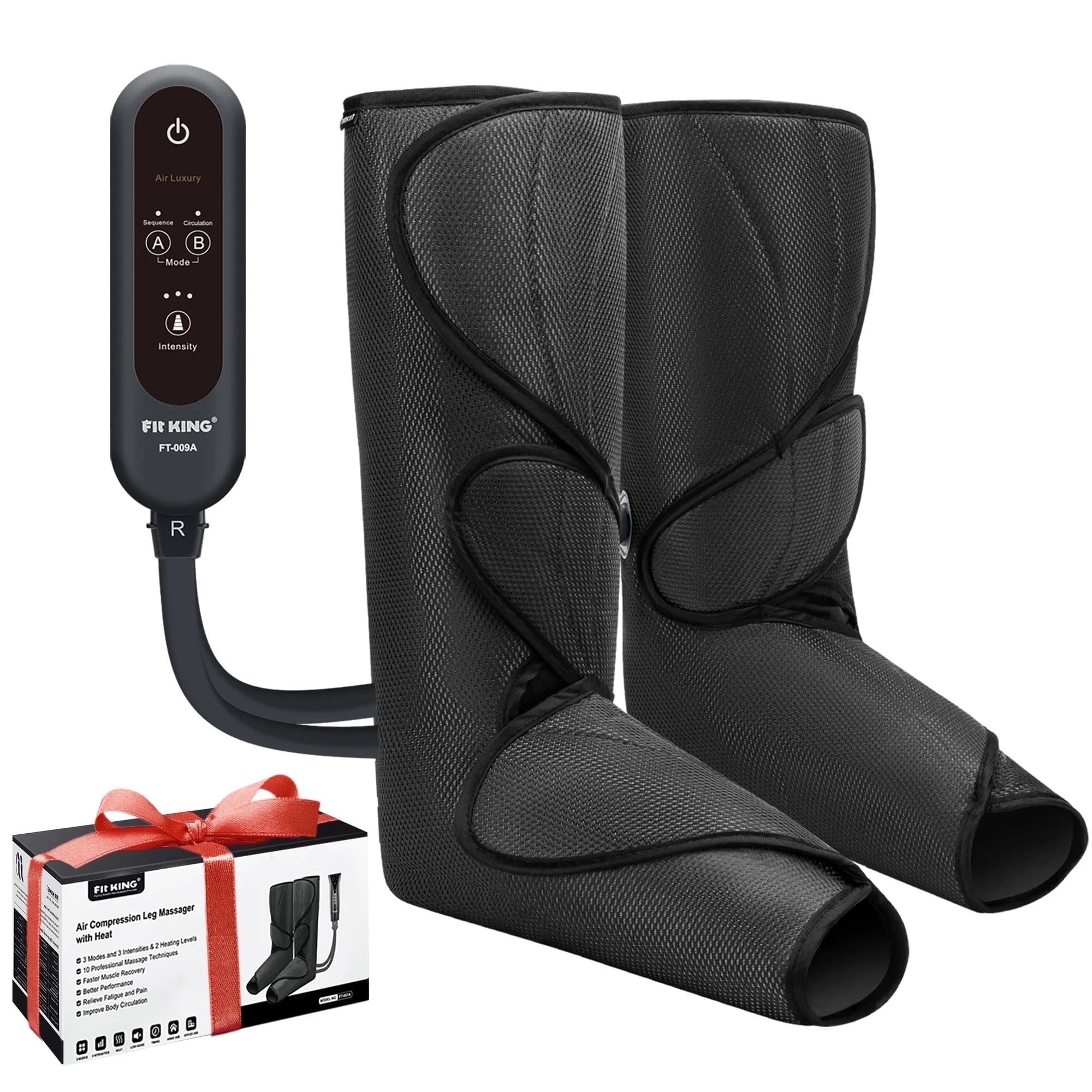 Leg Massager for Circulation, Leg and Foot Compression Massager with 3 Intensities 2 Modes 2 Extensions FSA/HSA Eligible
