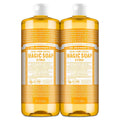 Magic Soap Pure Castile Liquid Soap - Citrus Scent (32 oz, 2-Pack) - Regenerative Organic Certified Oils, 18-in-1 Versatility for Body, Hair, Laundry, Pets, and Dishes, Concentrated Formula, Vegan, Non-GMO