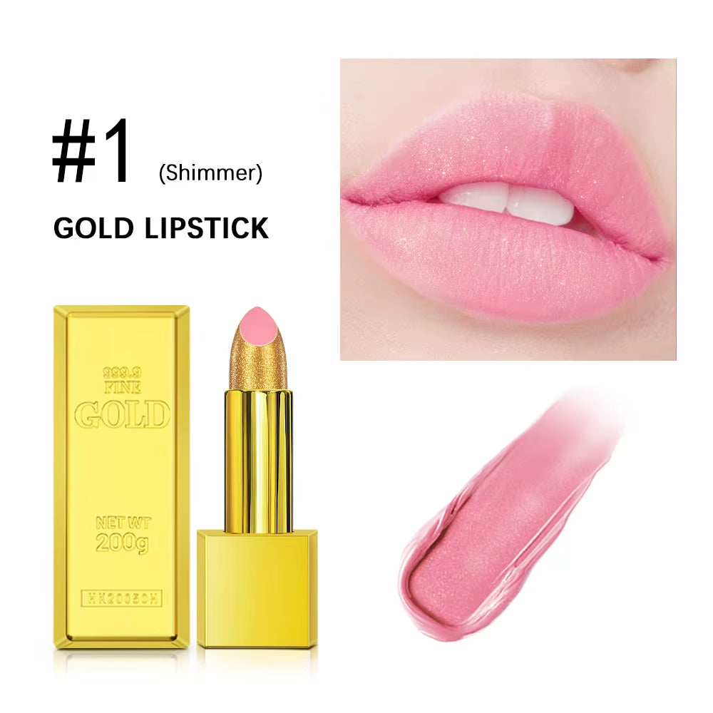 Glitter Infused Moisturizing Lipstick Set - Long Lasting Velvet Matte and Shiny Lip Gloss Collection