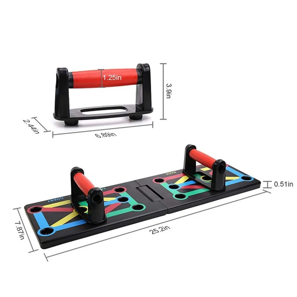 9-in-1 Push-Up Rack Board System for Comprehensive Fitness Training