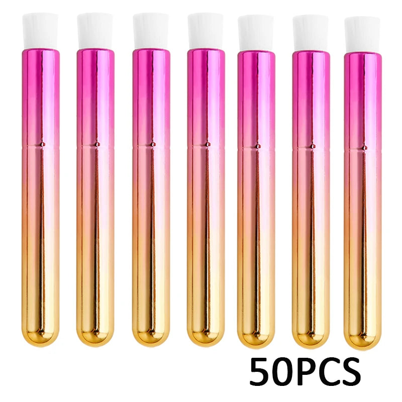 Eyelash Cleaning Brushes and Lash Shampoo Tools - 50/100PCS Set for Deep Cleaning, Blackhead Removal, and Eyelash Extensions