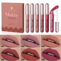 Set of 6 Long-Lasting Nonstick Liquid Lipsticks in Gift Box – Matte Finish Lip Gloss with Fade Resistance