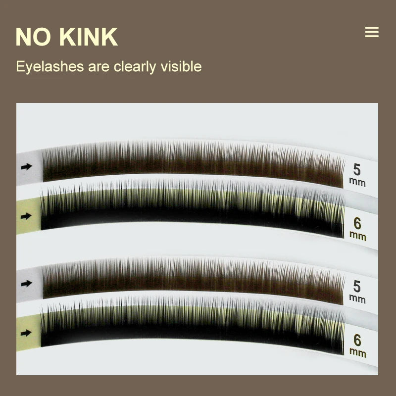 Individual Natural Soft Bottom Eyelash Extensions - J Curl 5-8 Mix Synthetic Mink Lower Lashes for Makeup Application