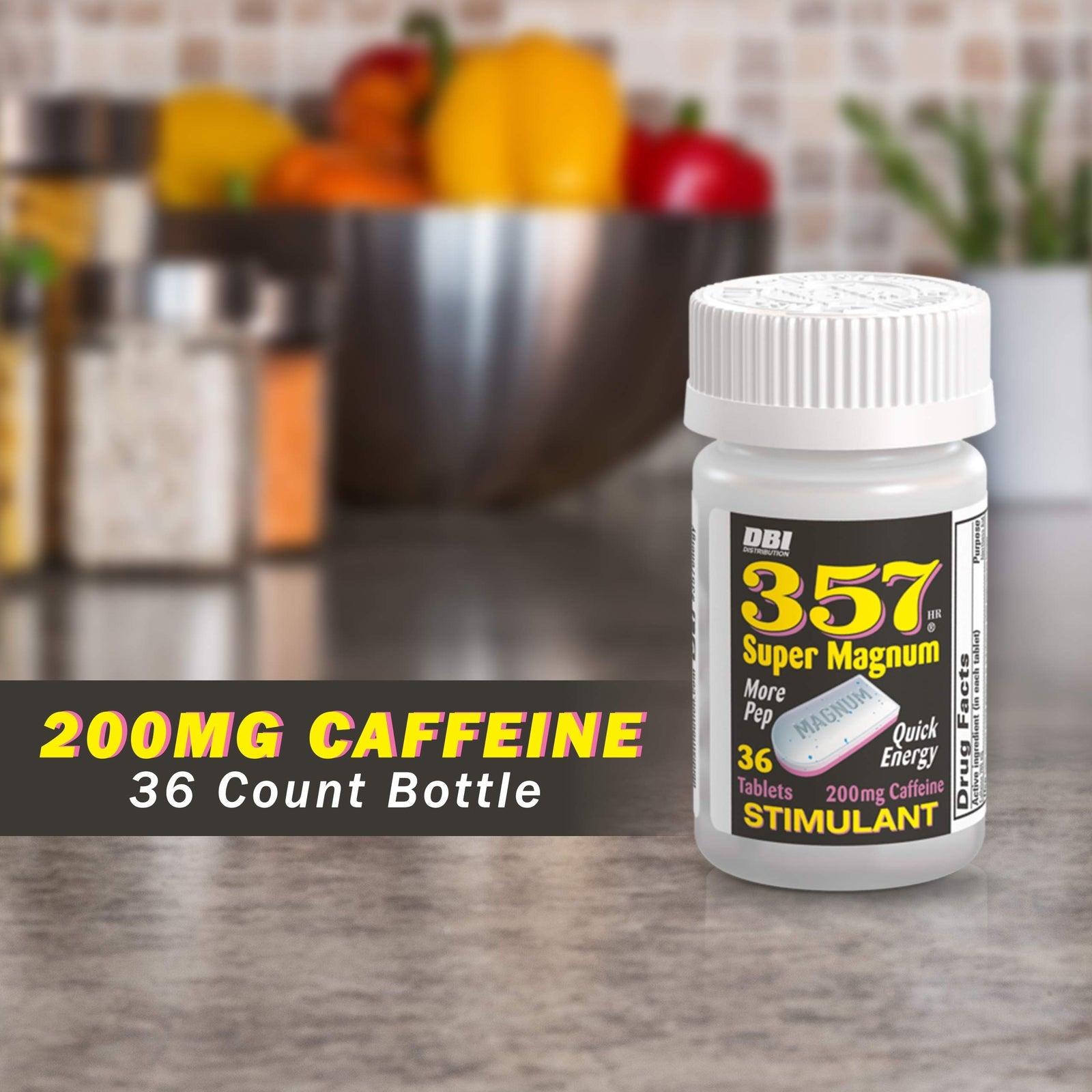 357 Magnum Energy Pills 108 Count Caffeine Supplement 3 Bottles
