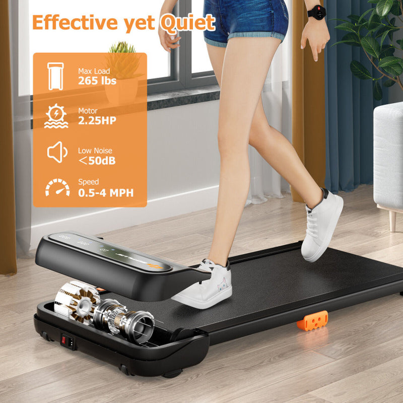 Under-Desk Walking Pad Treadmill for Home and Office with Remote Control Features